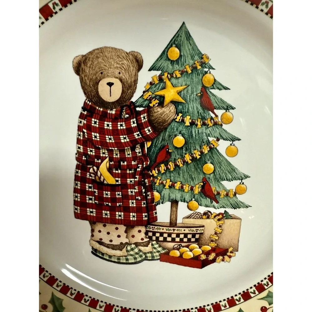 VTG Sakura Bears 5-Pc Completer Set Debbie Mumm Christmas JCPenney w/ Box 1997